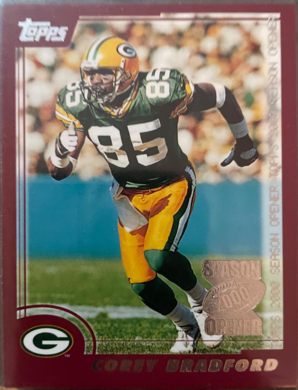 Corey Bradford #21 Football Cards 2000 Topps Season Opener