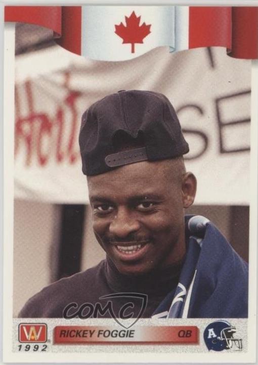 Rickey Foggie #27 1992 All World Cfl Football