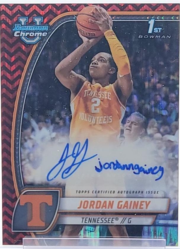 Jordan Gainey [Black Red Refractor Autograph] #33