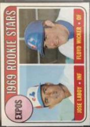 Expos 1969 Rookie Stars: Jose Laboy / Floyd Wicker