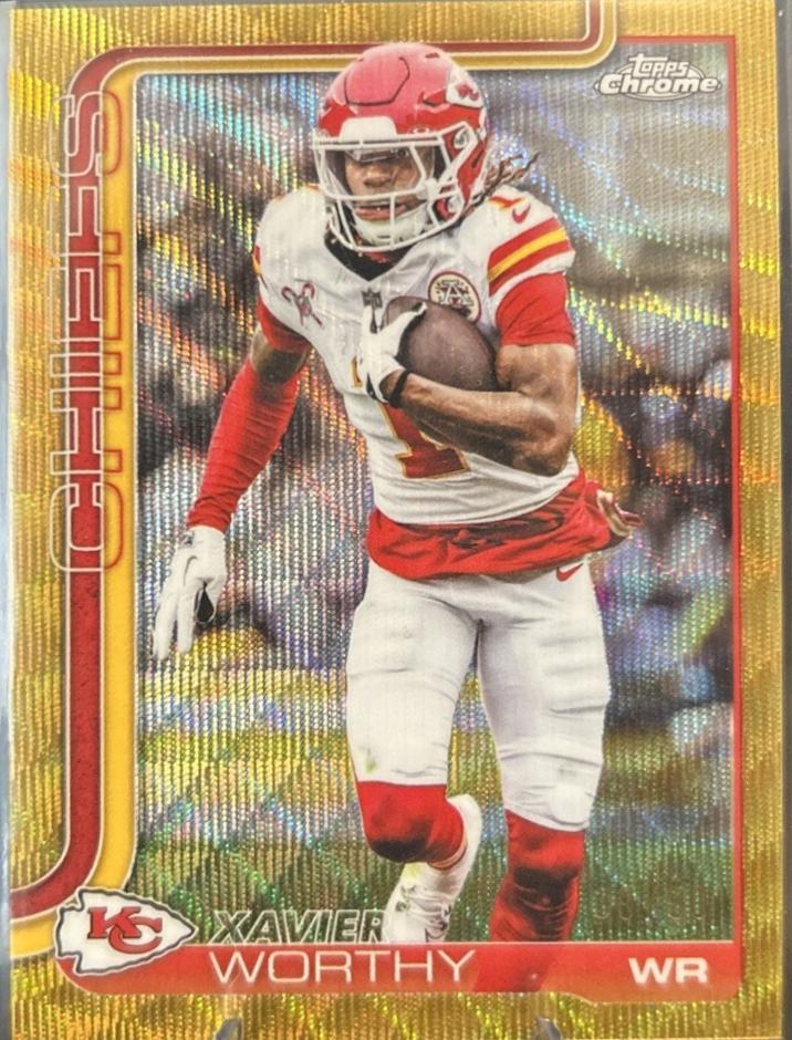 Xavier Worthy [Gold Wave Refractor] #145