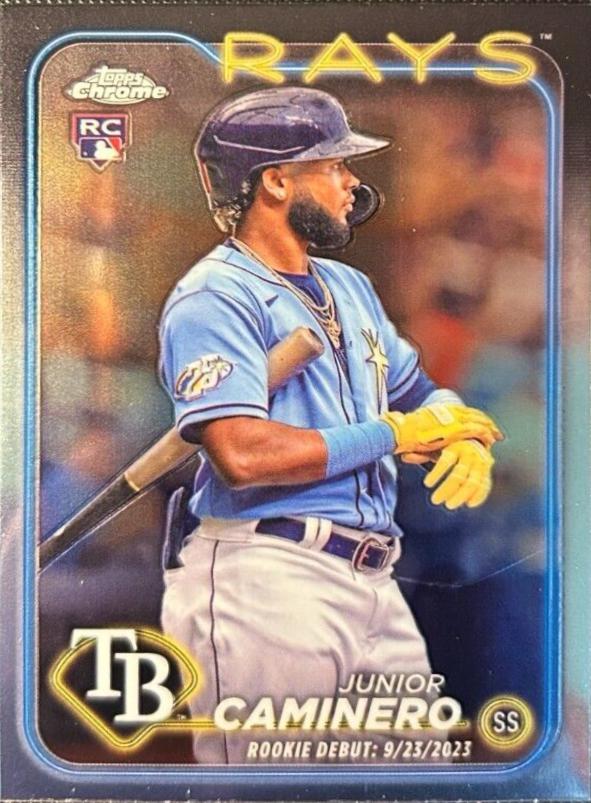 Junior Caminero #USC193 Baseball Cards 2024 Topps Chrome Update