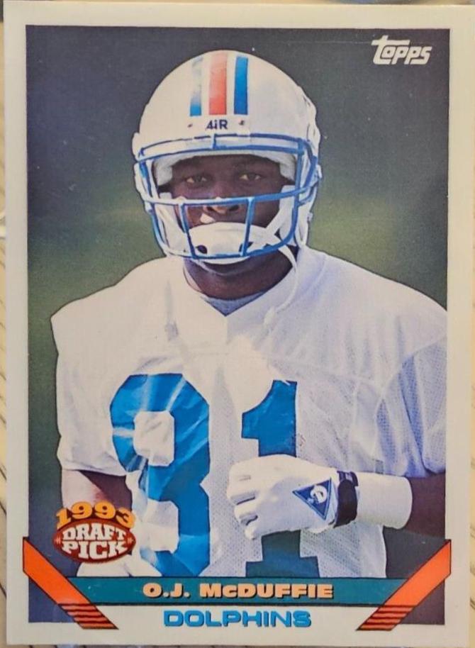 O.J. McDuffie #463 Football Cards 1993 Topps