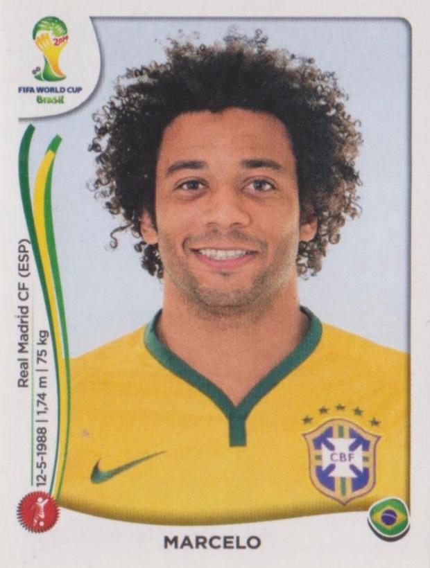 Marcelo #38 Soccer Cards 2014 Panini World Cup Stickers