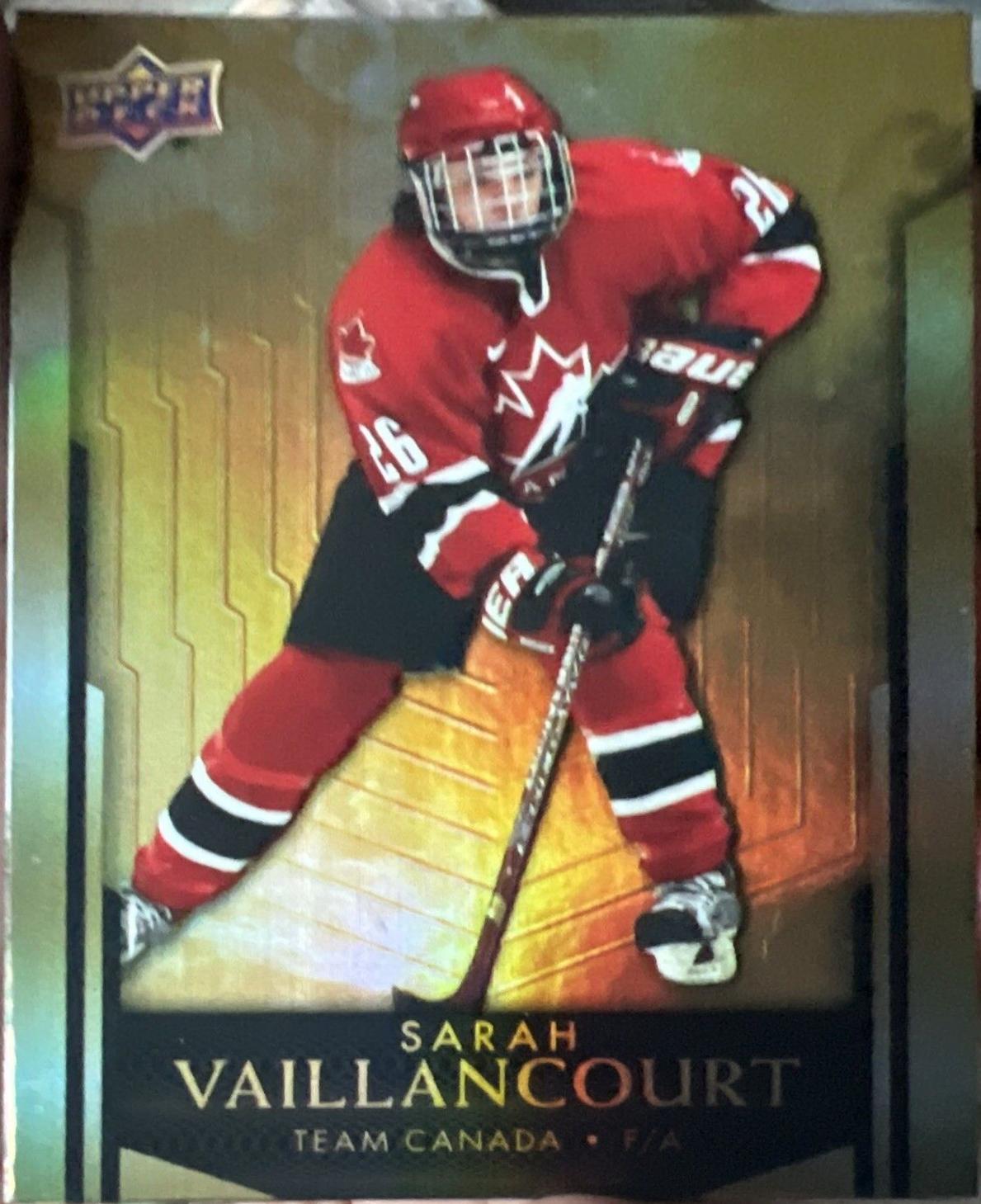 Sarah Vaillancourt #97 Hockey Cards 2023 Upper Deck Tim Hortons Legends