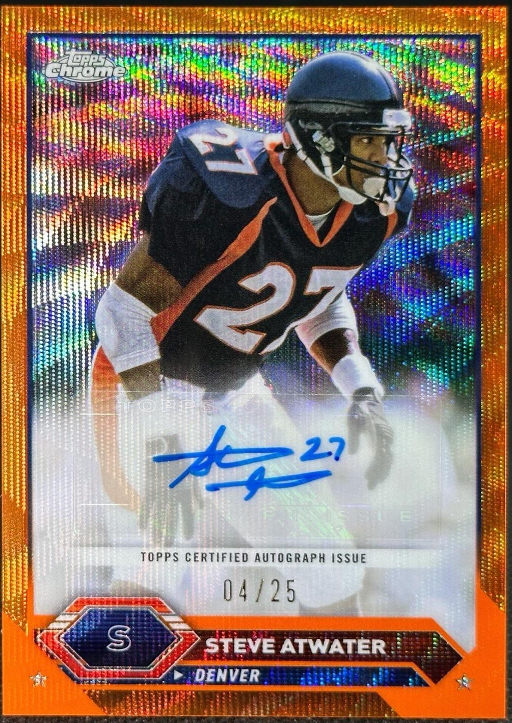 Steve Atwater [Orange Wave Refractor] #TCA-SAT