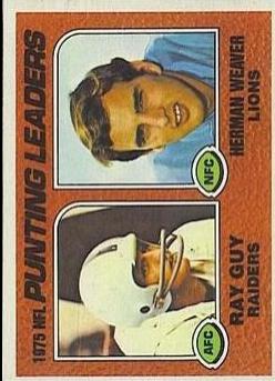 R.Guy, H.Weaver [Punting Leaders] #206