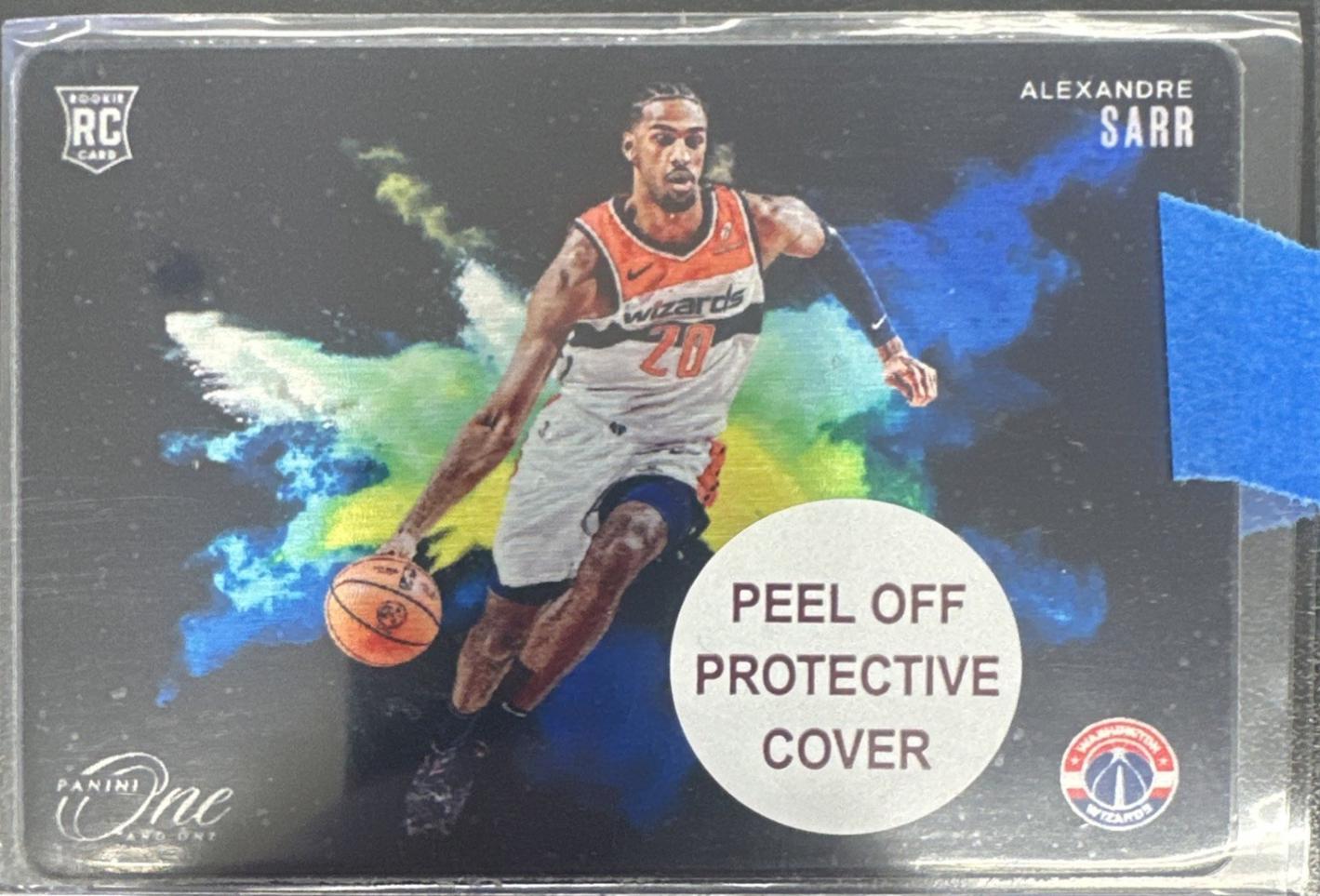 Alexandre Sarr #2 2024 Panini One And One Black Color Blast Basketball