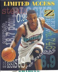Shareef Abdur-Rahim #1 Basketball Cards 1997 Skybox Z Force Limited Access