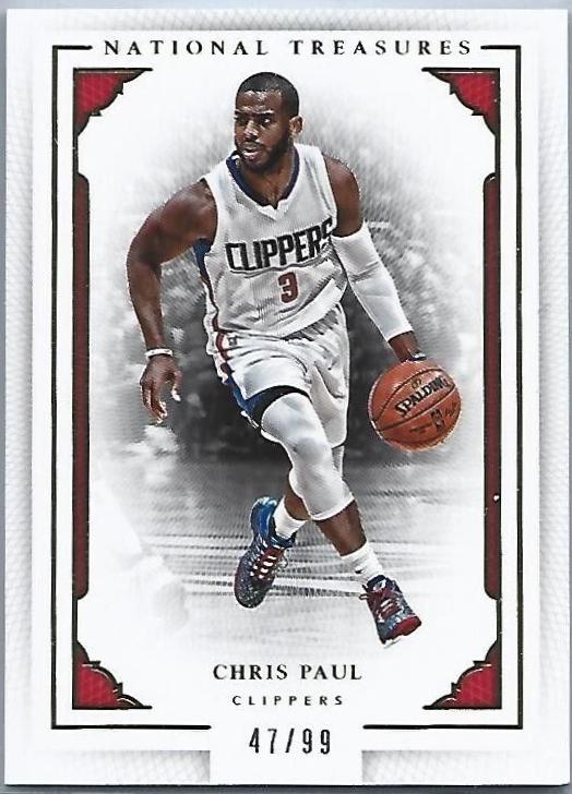 Chris Paul #8 Basketball Cards 2015 Panini National Treasures