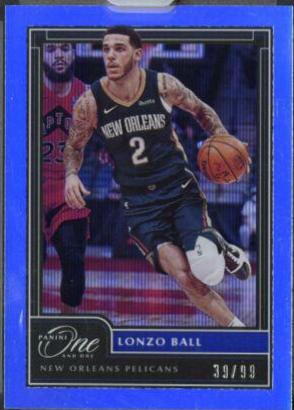 Lonzo Ball #49 Basketball Cards 2020 Panini One and One