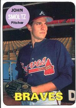 John Smoltz #9 Baseball Cards 1990 Baseball Cards Magazine Repli Cards