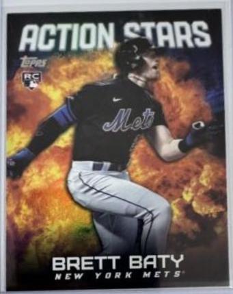 Brett Baty #AS-11 Baseball Cards 2023 Topps Update Action Stars