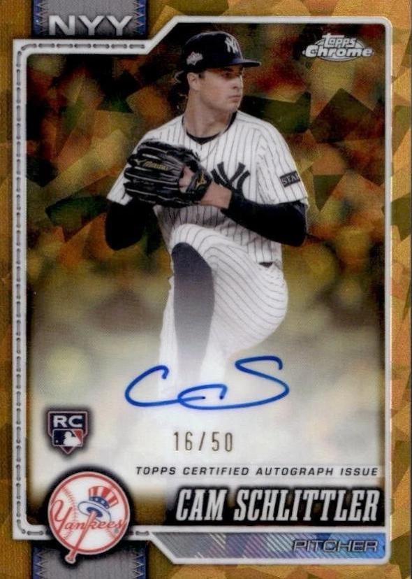 Cam Schlittler #RA-CSC 2026 Topps Chrome Sapphire Autograph Baseball