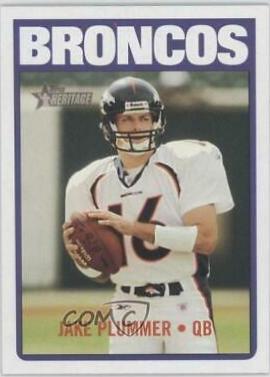 Jake Plummer #13 Football Cards 2005 Topps Heritage