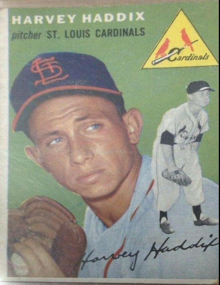 Harvey Haddix #9 Baseball Cards 1954 Topps