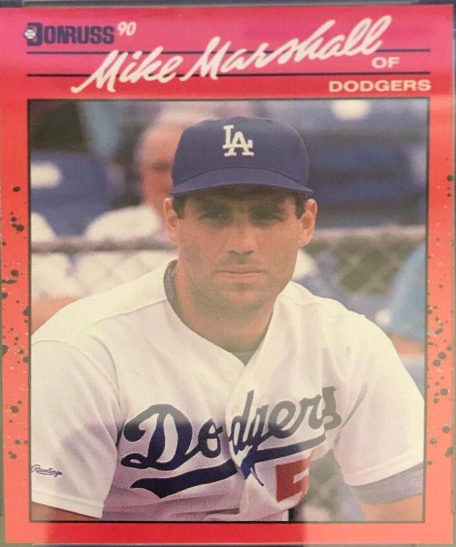 Mike Marshall #84 Baseball Cards 1990 Donruss Aqueous Test