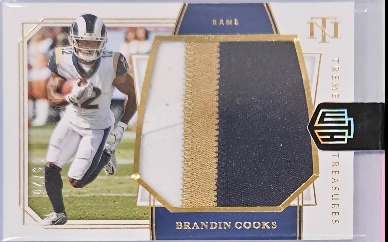 Brandin Cooks #TT-BC Football Cards 2019 Panini National Treasures Tremendous