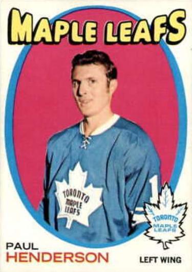 Paul Henderson #67 Hockey Cards 1971 Topps