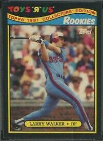 Larry Walker #31 Baseball Cards 1991 Toys R US Rookies