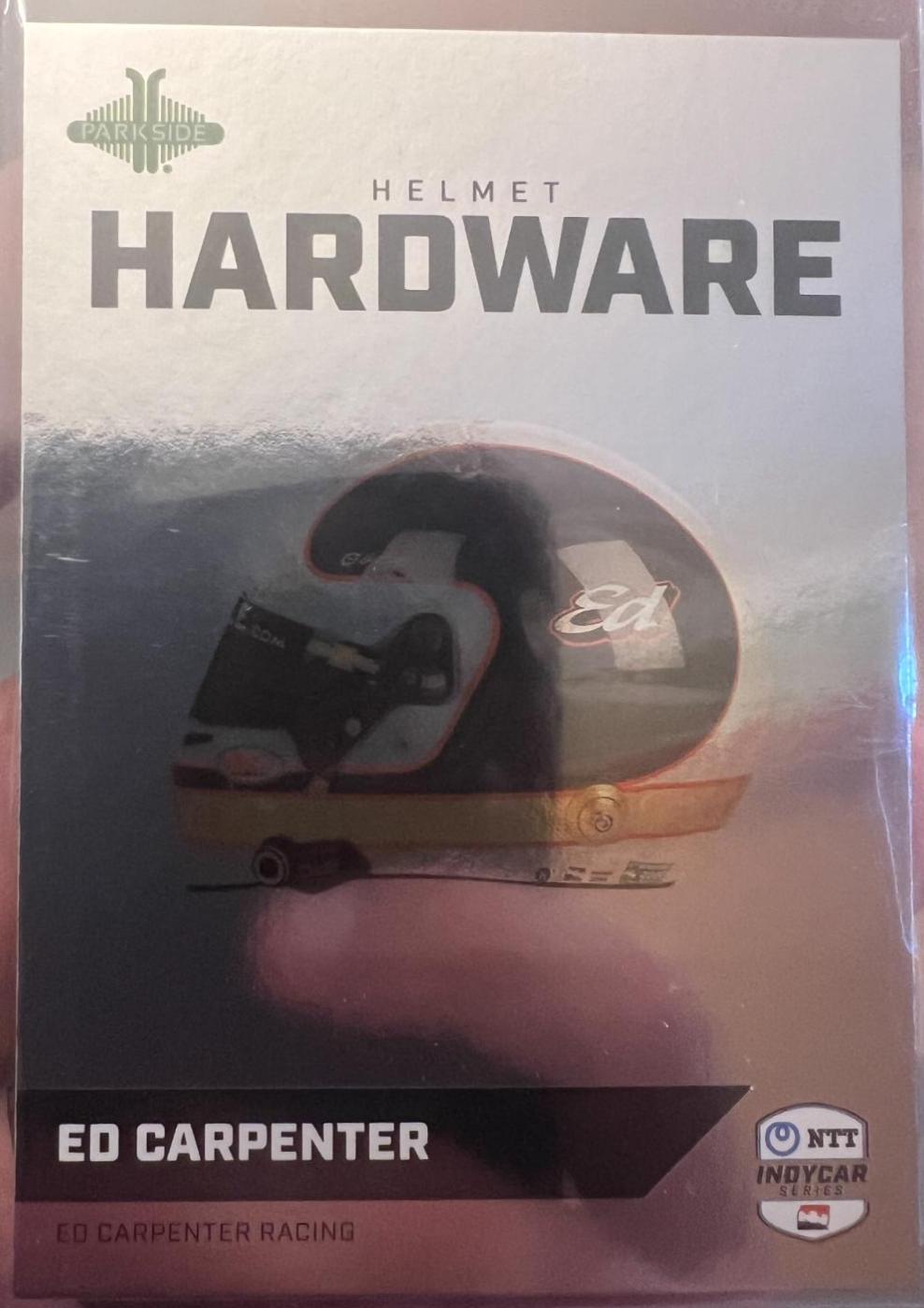Ed Carpenter #HH-EC Racing Cards 2024 Parkside NTT IndyCar Helmet Hardware