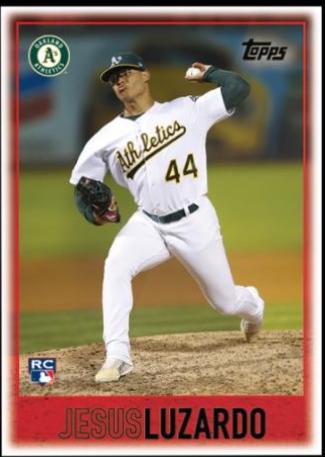 Jesus Luzardo #34 Baseball Cards 2020 Topps Throwback Thursday