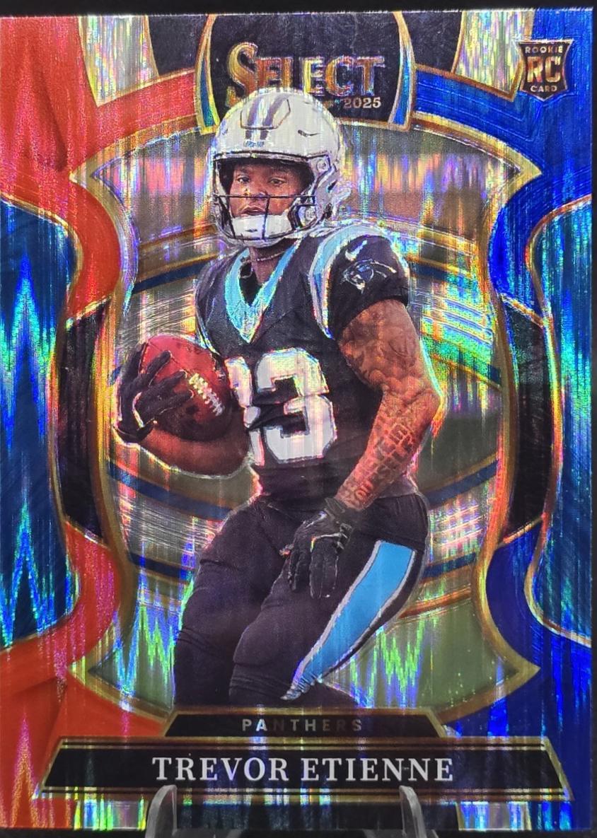 Trevor Etienne [Red Blue Prizm Shock] #45 Prices | 2025 Panini