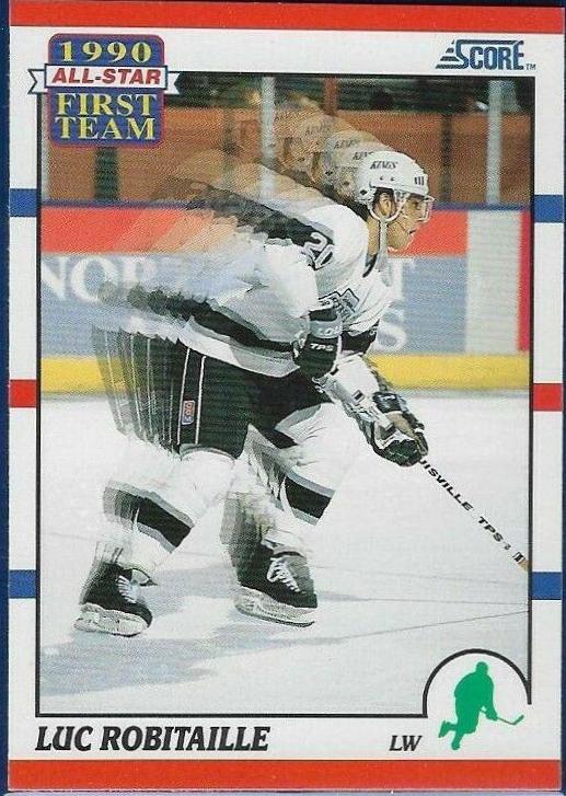 Luc Robitaille #316 1990-91 Score (US) Hockey