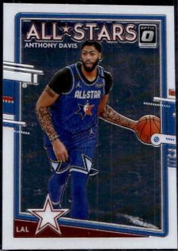 Anthony Davis #3 Basketball Cards 2020 Panini Donruss Optic All Stars