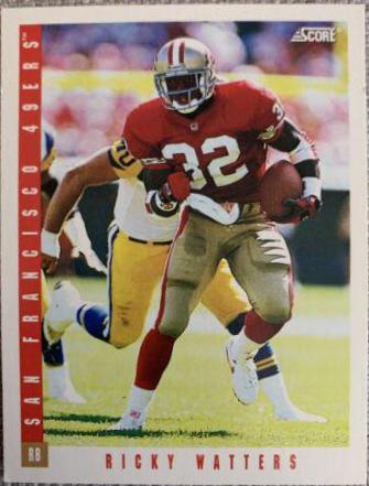 Ricky Watters #3 Football Cards 1993 Panini Score