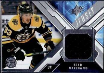 Brad Marchand #J-BM Hockey Cards 2021 SPx Jersey