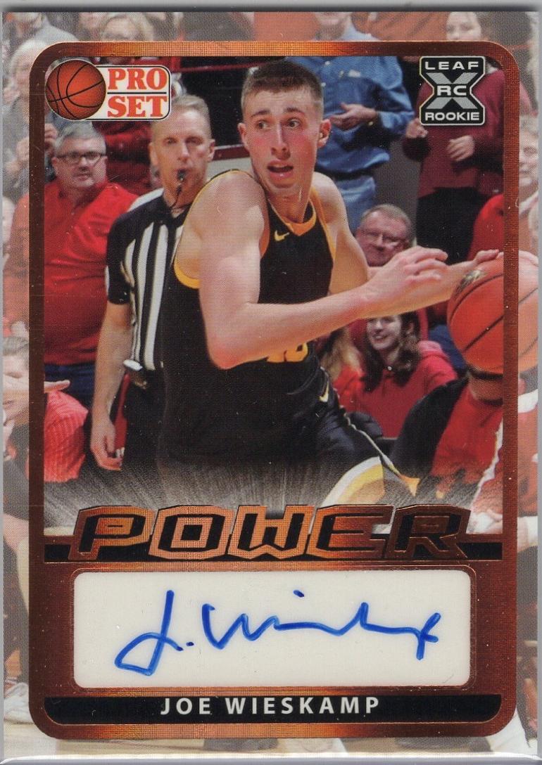 Joe Wieskamp #BA-JW4 2021 Pro Set Power Autograph Basketball