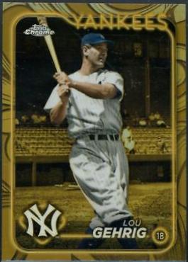 Lou Gehrig #4 Baseball Cards 2024 Topps Gilded Collection