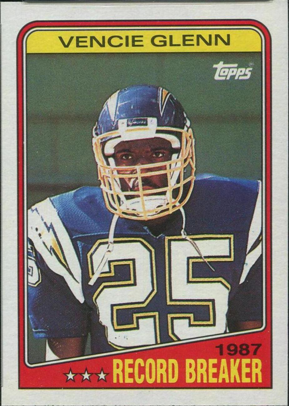 Vencie Glenn #2 Football Cards 1988 Topps