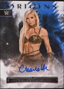 Charlotte Flair #4 Wrestling Cards 2023 Panini Chronicles WWE Origins Autograph
