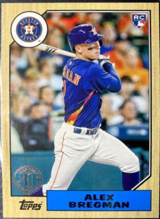 Alex Bregman #87-33 Baseball Cards 2017 Topps 1987