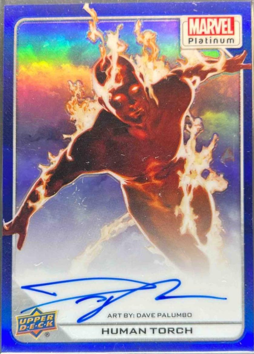Human Torch [Autograph Blue Rainbow] #9