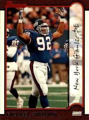 Michael Strahan #5 Football Cards 1999 Bowman