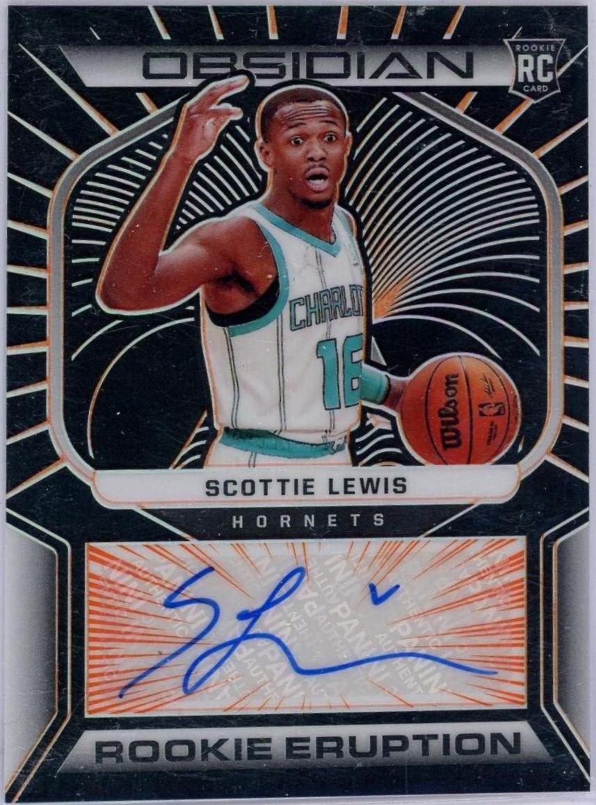 Scottie Lewis #RES-SCL 2021-22 Panini Obsidian Basketball Rookie Eruption Signatures
