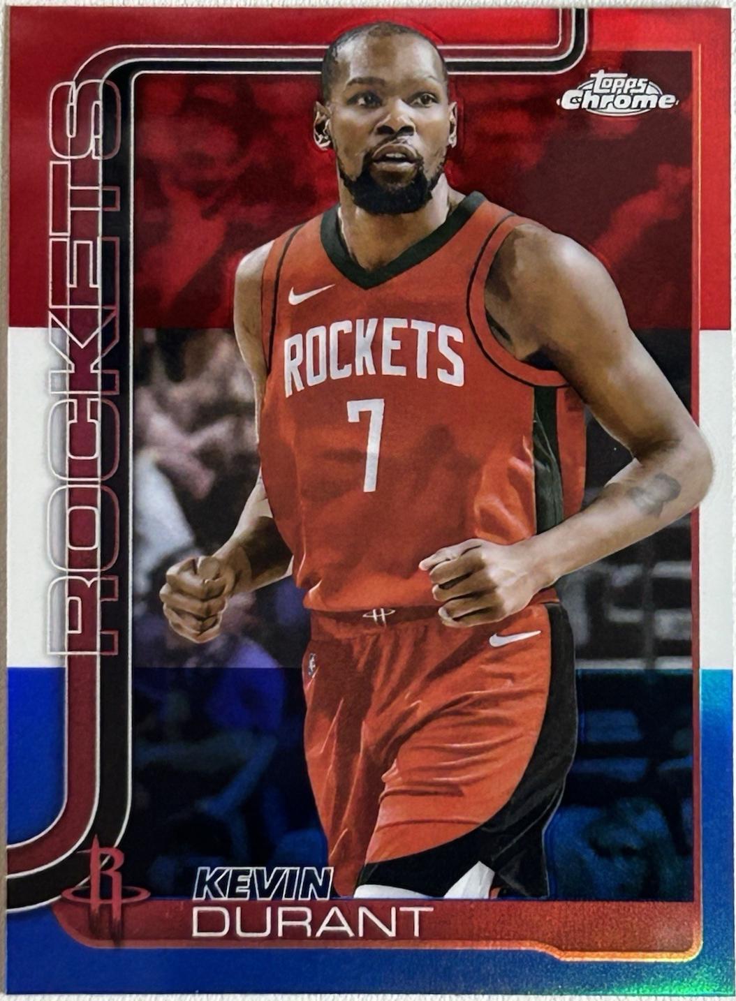 Kevin Durant [Red White Blue Refractor] #155 Prices | 2025 Topps