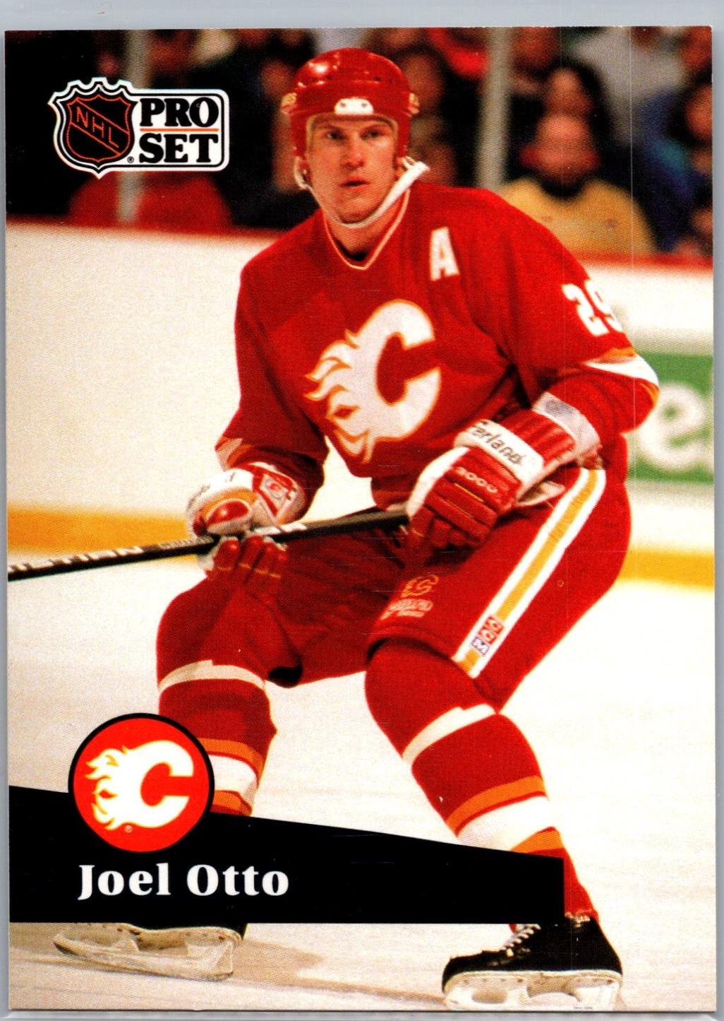 Joel Otto #37 1991 Pro Set French Hockey