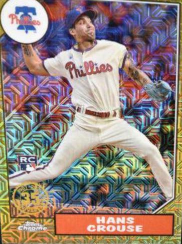 Hans Crouse #T87C2-97 Baseball Cards 2022 Topps Silver Pack 1987 Chrome Series 2