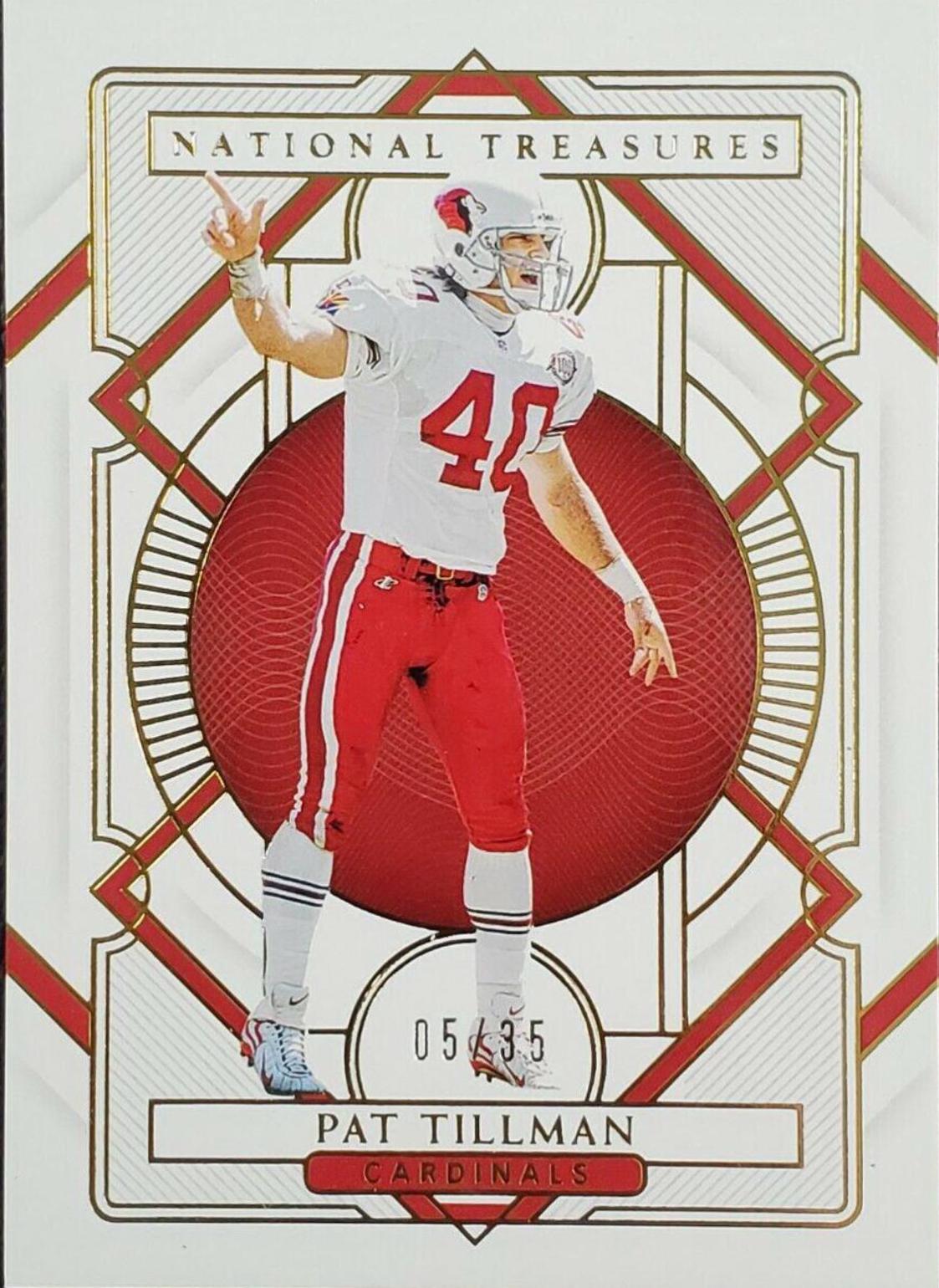 Pat Tillman #4 Football Cards 2020 Panini National Treasures