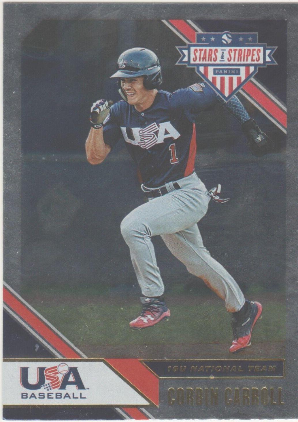 Corbin Carroll #96 Baseball Cards 2020 Panini Stars & Stripes USA