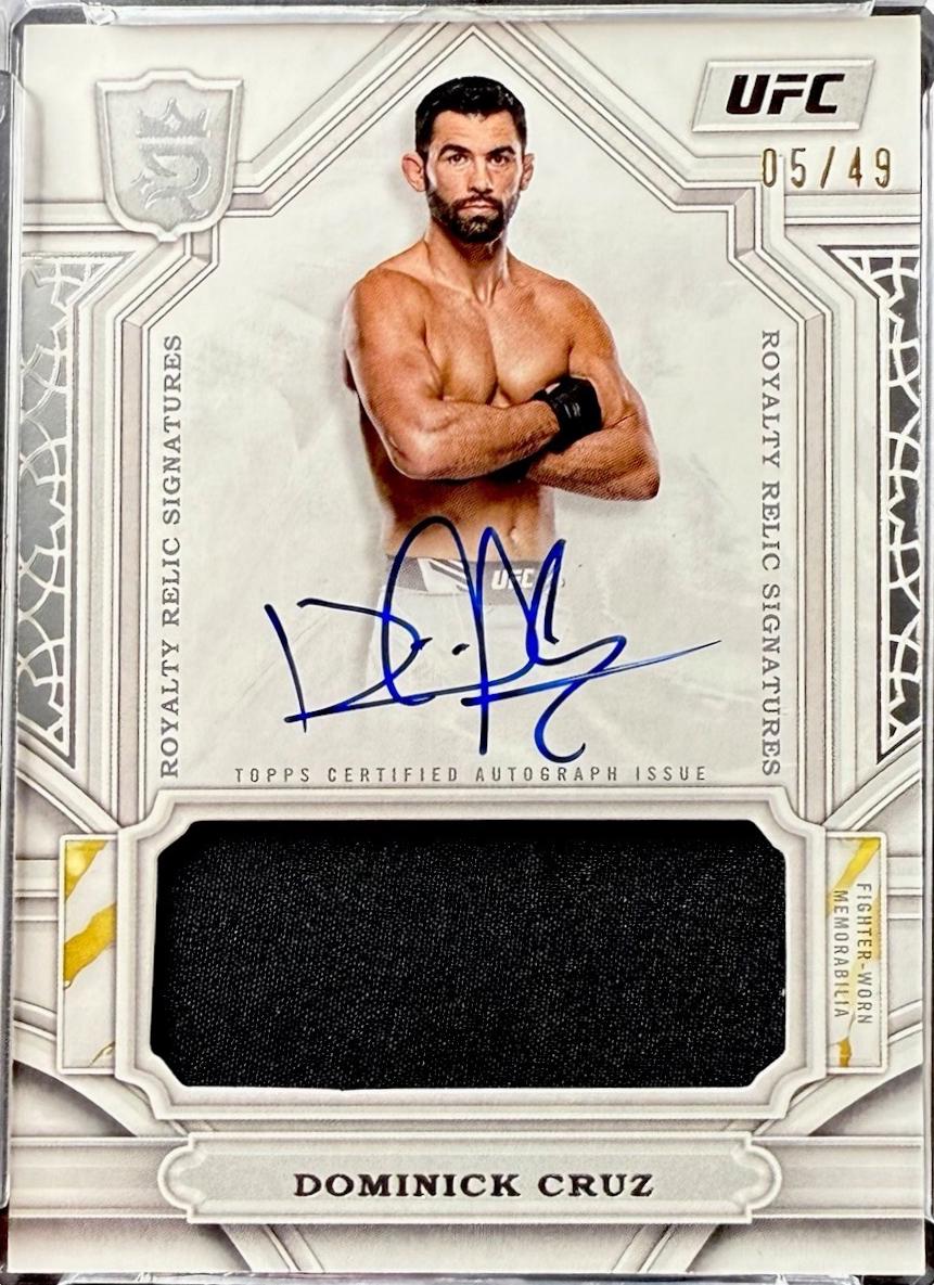 Dominick Cruz #RYS-DCZ Prices | 2024 Topps Royalty UFC Relic Signature ...