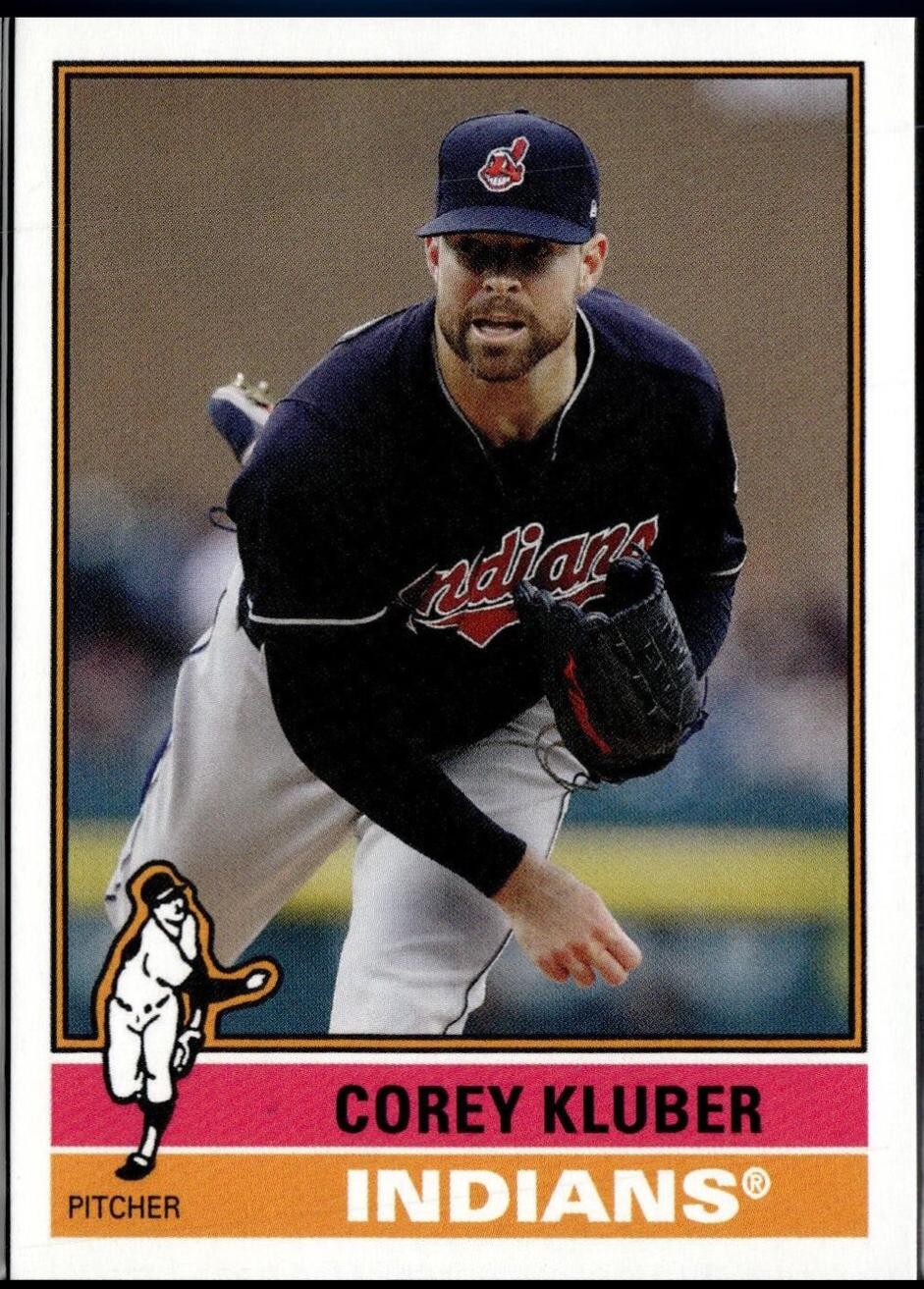 Corey Kluber #40 Baseball Cards 2018 Topps Throwback Thursday