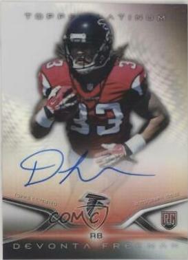 Devonta Freeman #8 Football Cards 2014 Topps Platinum Rookie Autograph