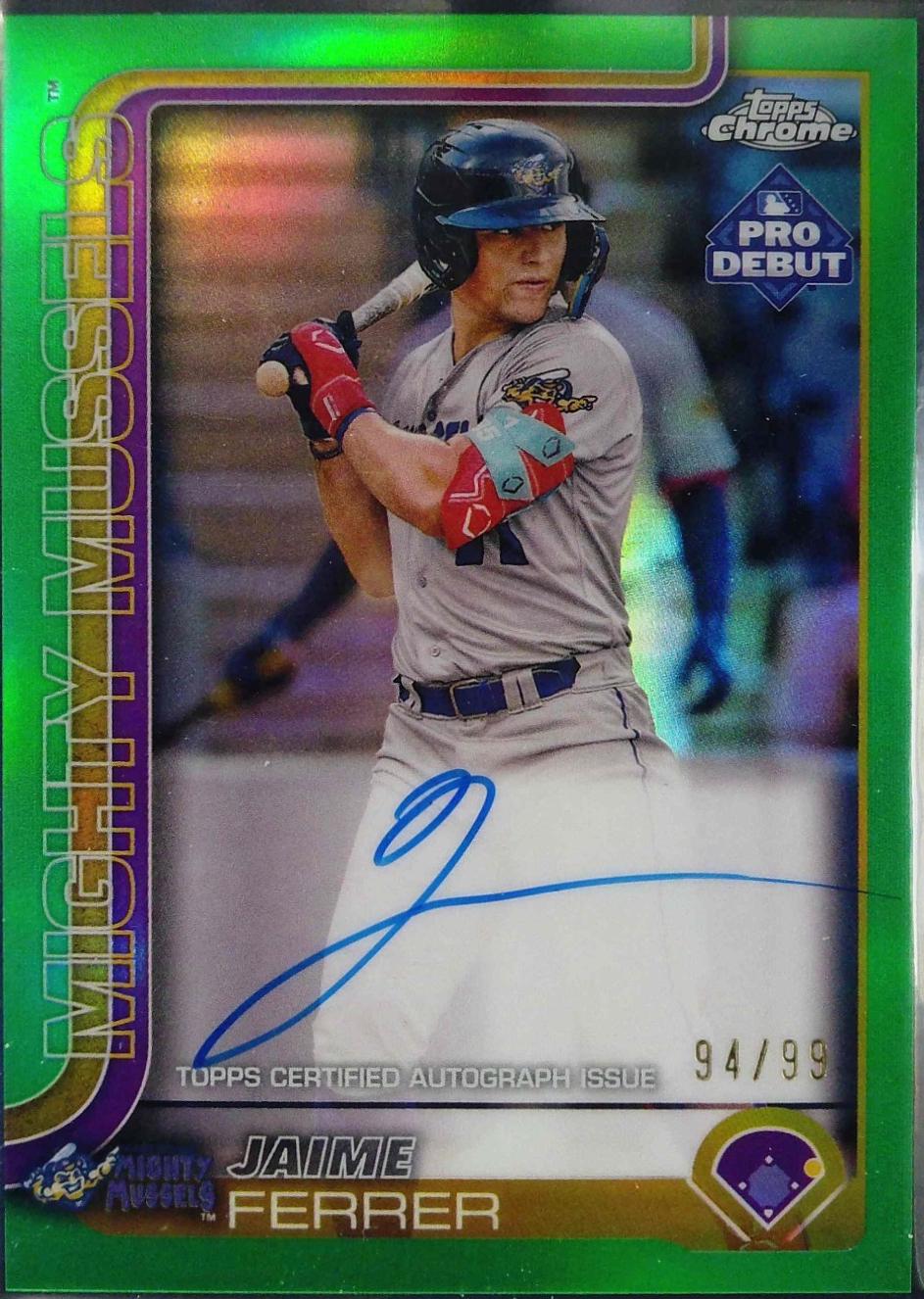 Jamie Ferrer [Green Refractor Autograph] #PDC-151