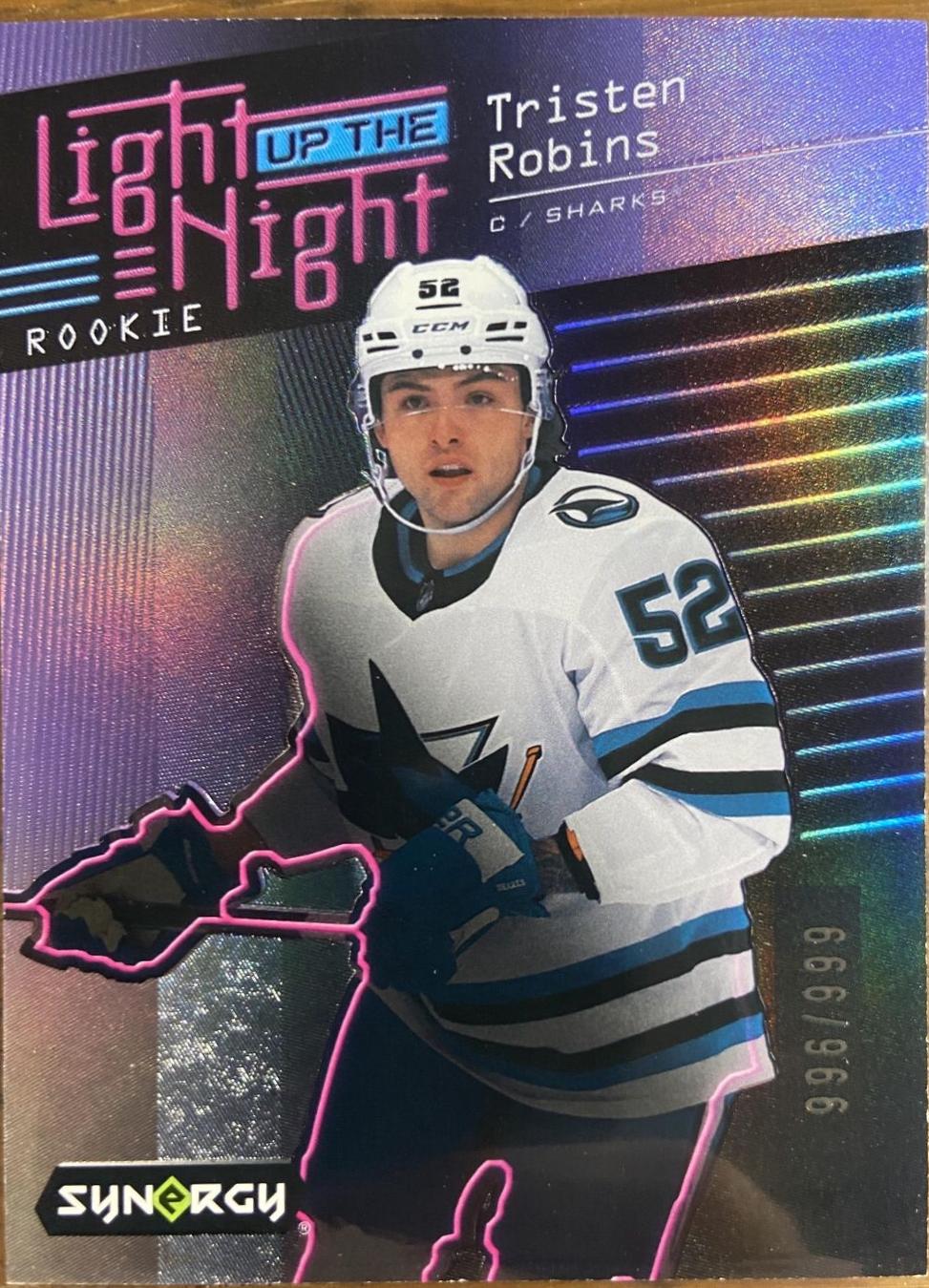 Tristen Robins #LN-TR 2023 Upper Deck Synergy Light Up The Night Rookie Hockey