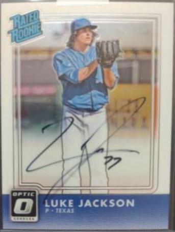 Luke Jackson #RR-LJ 2016 Donruss Optic Baseball Rated Rookies Signatures